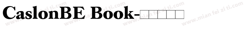 CaslonBE Book字体转换